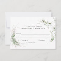 Elégant Mariage d'aquarelle de Terre verte