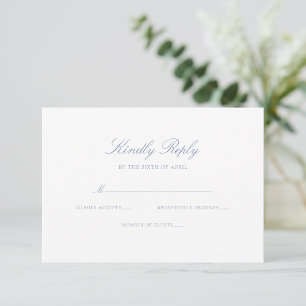 Cartons Réponse Élégant Mariage de calligraphie classique