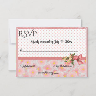 Cartons Réponse Élégant Mariage floral classique Whimsical