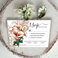 Elégant Mariage Gold Calla Lily | Vert et ivoire
