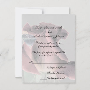 Cartons Réponse Élégant Mariage Rosebud