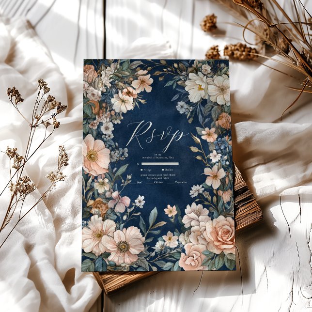 Cartons Réponse Élégant Mariage victorien Royal Elegance (Créateur téléchargé)