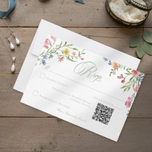 Cartons Réponse Élégant Poussiéreux Sage Pâle Crête de Fleur Sauva