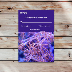 Cartons Réponse Elégant récifs coralliens de la Marine Mariage côt