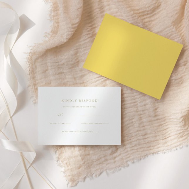 Cartons Réponse Élégant script Mariage formel (Créateur téléchargé)