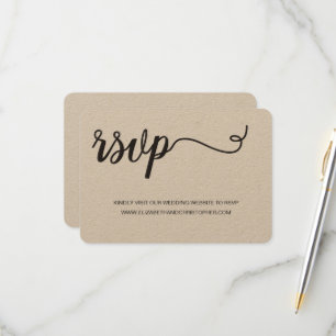 Cartons Réponse Élégant Script QR générateur de code site mariage