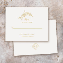 Élégante Chinoiserie baroque Vintage Mariage or