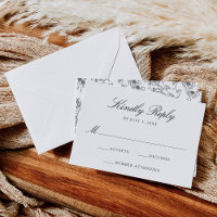 Élégante Chinoiserie noire Victorian Floral Mariag