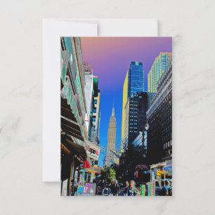 Cartons Réponse Empire State Building de la 42e affiche de St New