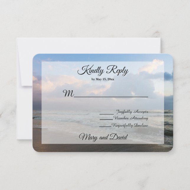 Cartons Réponse Entendre Le Mariage Des Vagues (Devant)