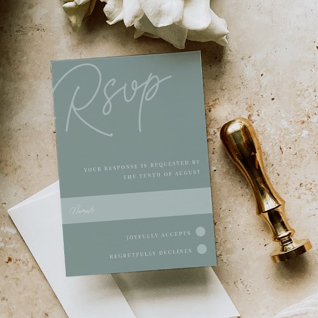 Cartons Réponse Eucalyptus | Script filigrane traditionnel (Créateur téléchargé)