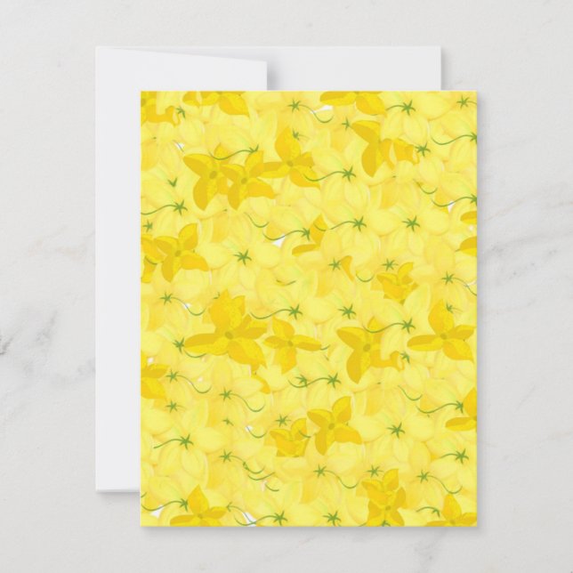 Cartons Réponse Explosion Florale Jaune Total (Devant)