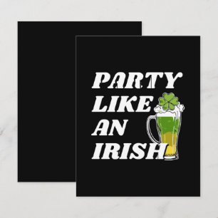Cartons Réponse Faire la fête comme un Irlandais