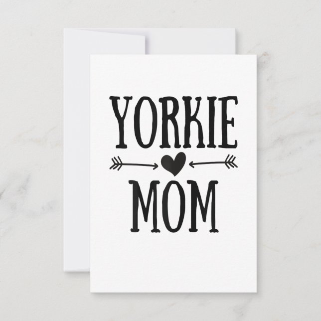 Cartons Réponse Femmes Yorkie Maman Funny Yorkshire Terrier Cadeau (Devant)