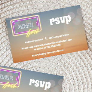 Cartons Réponse Festival de musique Boho Concert Fest Pastel