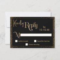 Festive Kindly Répondre Faux Gold Confetti sur Bla