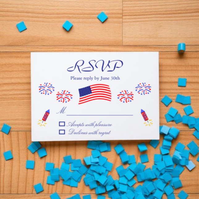 Cartons Réponse Fête de bébé patriotique pétard (Créateur téléchargé)