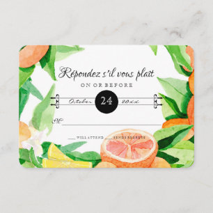 Cartons Réponse Feuille orange de citron de kumquat d'agrume de