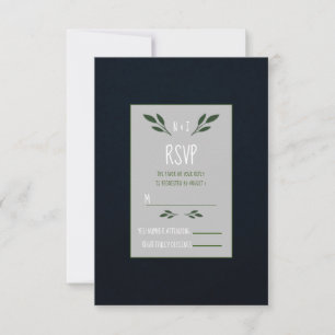 Cartons Réponse Feuilles vert foncé et vert feuillage rustique RSV