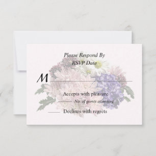 Cartons Réponse Filles, Hydrangea et marguerites
