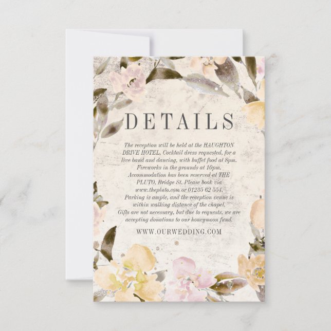 Cartons Réponse Fils bleus avec détails rustiques sur le support d (Devant)