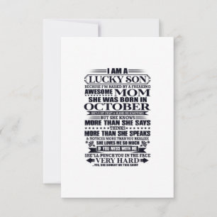 Cartons Réponse Fils Lucky Élevé Par Une Maman Fantastique Et Flam