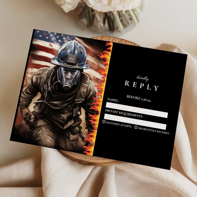 Cartons Réponse Firefighter Hero Graduation (Créateur téléchargé)