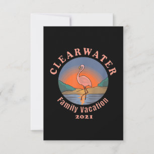 Cartons Réponse Flamant rose Clearwater Vacation 2021 Flamant ro