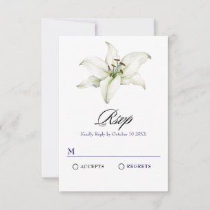 Cartons Réponse Fleur blanche