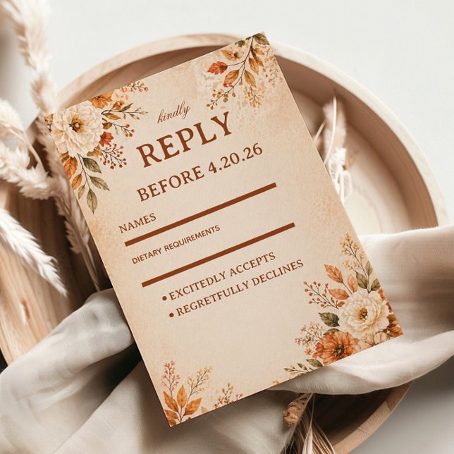 Cartons Réponse Fleur d'Automne Chaud (Créateur téléchargé)