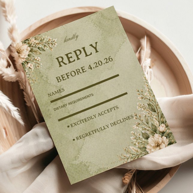 Cartons Réponse Fleur de Sauge Douce (Créateur téléchargé)