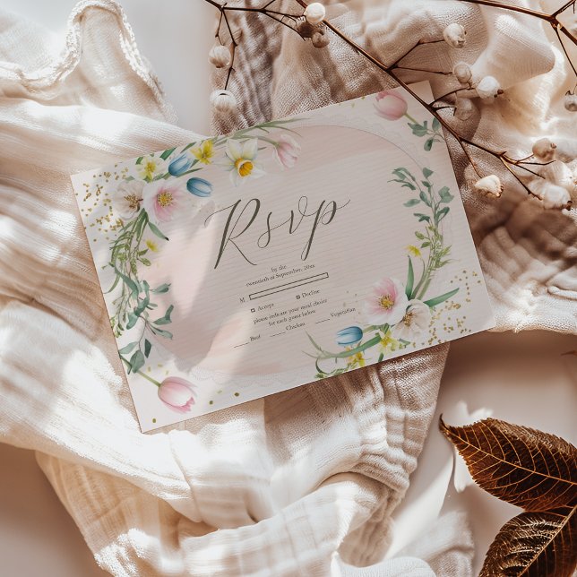 Cartons Réponse Fleur sauvage de printemps classique Meadow Garden (Créateur téléchargé)