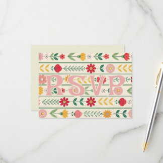 Cartons Réponse Fleur sauvage de printemps coloré Meadow Garden Ma