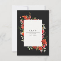 Fleur sauvage Poppy Botanical Dark Mariage