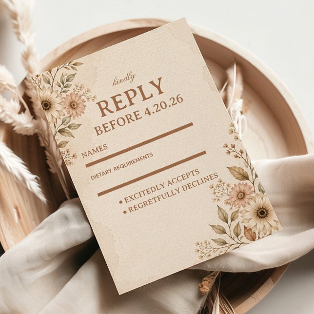 Cartons Réponse Fleural Neutre Doux (Créateur téléchargé)