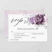 Fleurs de Poussiéreux Violet Foncé Mariage Floral 