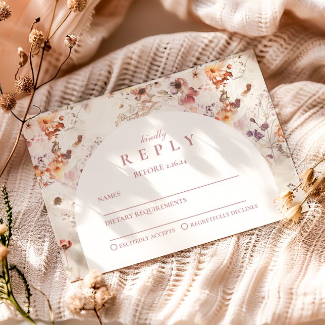 Cartons Réponse Fleurs Délicates de Printemps pour la Remise des D (Créateur téléchargé)