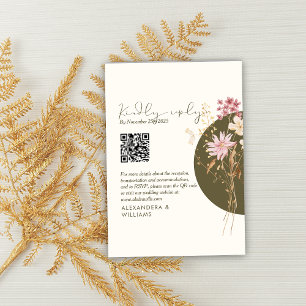 Cartons Réponse Fleurs sauvages fantastiques Printemps Été automne