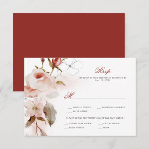 Cartons Réponse Floral aquarelle bohème automne