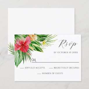 Cartons Réponse Floral tropical