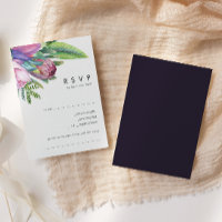 Floral tropical coloré | Demande de chanson violet