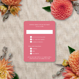 Cartons Réponse Flou Floral Élégant Moderne Mariage Été Automne