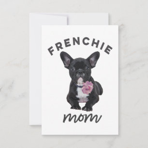 Cartons Réponse French Bulldog Avec Cadeau Fleur Pour Amoureux des