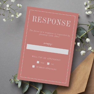 Cartons Réponse Front Couleurs courbes Mariage