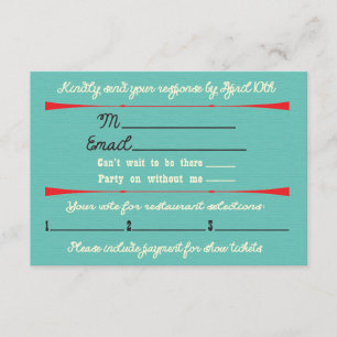 Cartons Réponse Fuite RSVPs de week-end de Bachelorette Las Vegas