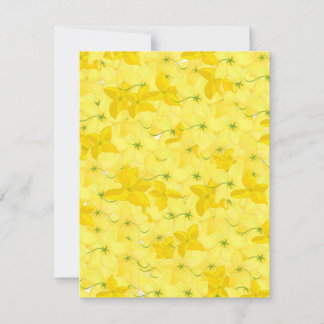 Cartons Réponse Full Yellow Floral Blast