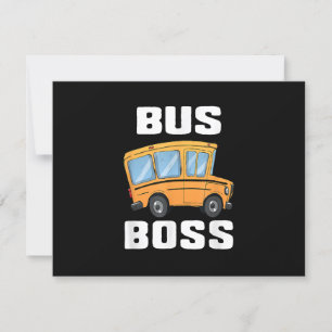 Cartons Réponse Funny Bus Boss School Bus Driver
