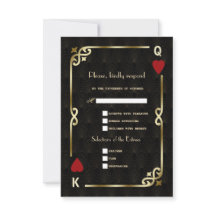 Glam Royal Gold Black Art Déco Mariage des années 