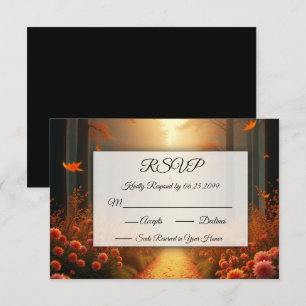 Cartons Réponse Golden Ember Autumn Woodland Stroll
