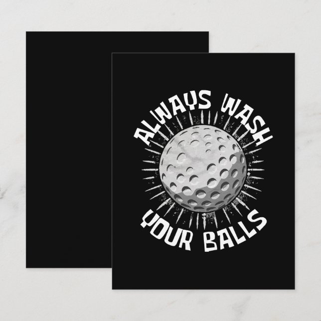 Cartons Réponse Golf-drole (Devant / Derrière)